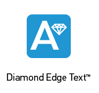 Diamond Edge Text logo