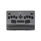 Top view of a HumanWare BrailleNote evolve with control buttons and a braille display.