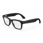 Front angle view — Wayfarer Clear Lenses Matte Black frame


